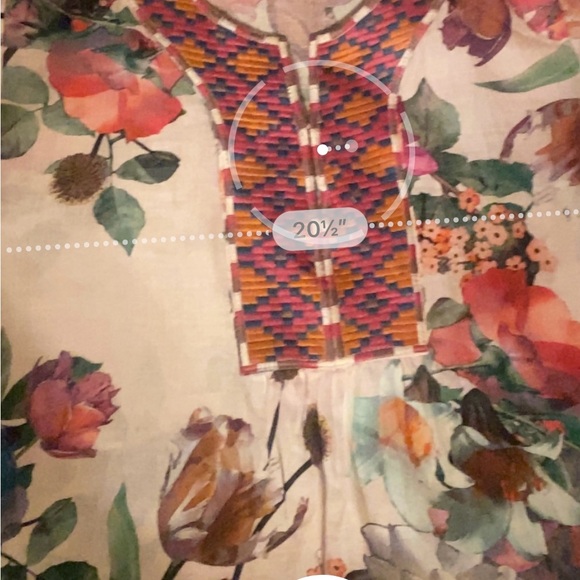 Johnny Was Workshop Linen Floral Shift Dress - Picture 9 of 9